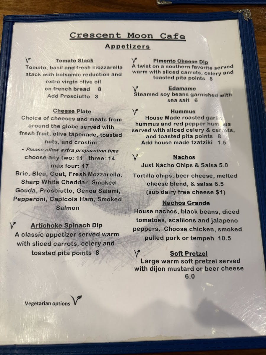 Crescent Moon Cafe Menu - Image 2